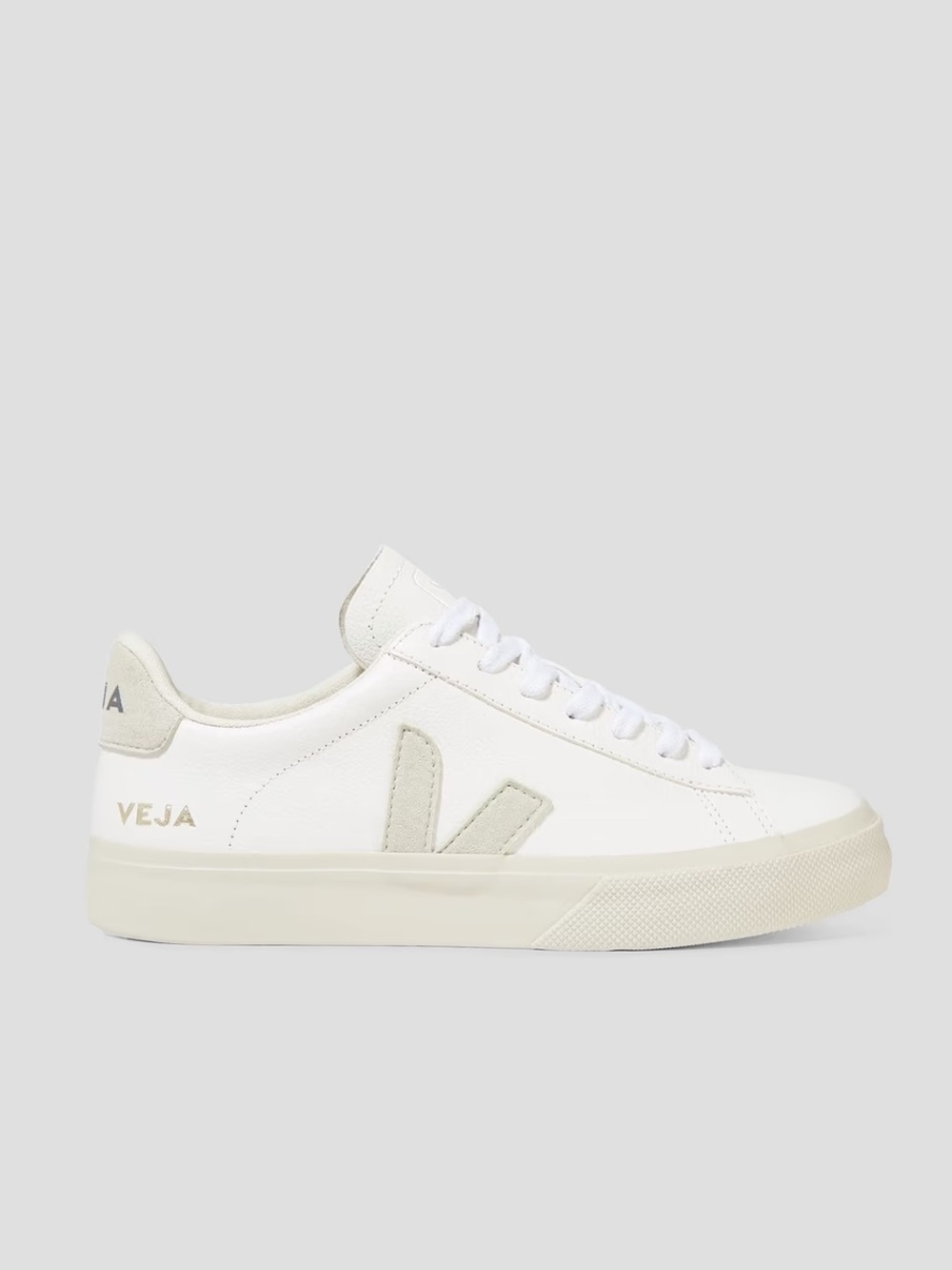 [NWT] Veja Women's White Leather and Suede Trim Sneakers